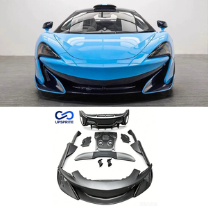 Kit de conversion de <span class=keywords><strong>voiture</strong></span> en fibre de carbone sèche, style 600LT, pour McLaren 540C 570S Coupé : pare-chocs avant, jupes latérales, aileron arrière - Product Image 1