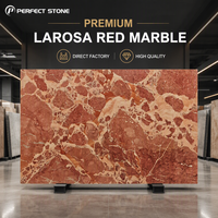 Dalle polie naturelle PerfectStone en marbre Larosa Calacatta Breccia Red Breccia Pernice pour l'amélioration architecturale intérieure de luxe