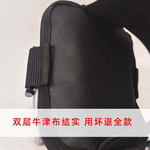 Fauteuil roulant en nylon avec ceinture de sécurité renforcée, repose-pieds de protection, ceinture de sécurité, fournitures de rééducation thérapeutique - Product Image 4