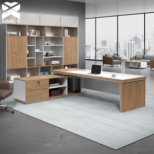 Cheap Price Luxury L Shape Ceo boss Executive Office Desk Office Traditional Furniture Desk for Office Building Office Furniture - Product Image 5