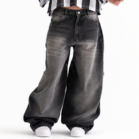Jean droit vintage délavé pour homme, fabriqué sur mesure, avec déchirures prononcées, effet vieilli, appliqué en forme d'os, coupe droite, en denim