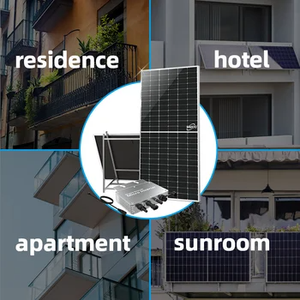 Livraison rapide panneau solaire 800W 1200W Micro onduleur balcon panneau solaire Plug and Play tout noir Kit de panneau solaire usage domestique - Product Image 5