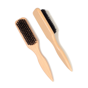 <span class=keywords><strong>Brosse</strong></span> à <span class=keywords><strong>barbe</strong></span> en bois de qualité supérieure avec poils de sanglier, écologique, pour le soin des poils du visage et peigne en bois élégant - Product Image 4