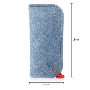 Étui à lunettes en feutre personnalisé pour lunettes de soleil sur ordonnance, sac à lunettes portable unisexe, protection résistante à la pression pour lunettes - Product Image 5