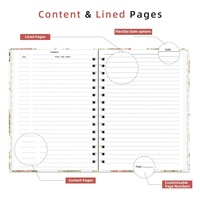 Carnet à spirales personnalisé A5 avec couverture rigide, journal, agenda, carnet de notes pour cadeau d'entreprise, promotionnel, vente en gros