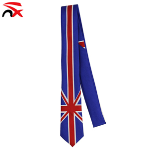 Cravates à motif <span class=keywords><strong>drapeau</strong></span> haïtien <span class=keywords><strong>de</strong></span> haute qualité, décontractées et tendance, en gros, avec logo personnalisé pour hommes, collection 2025 Nuoxin - Product Image 4