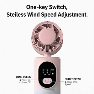 Portable <b>Handheld</b> Mini <b>Fan</b>, USB Rechargeable High Speed Pocket <b>Fan</b> with Fast Speed, 2000mAh Battery, Personal Desk <b>Fan</b> - Product Image 5