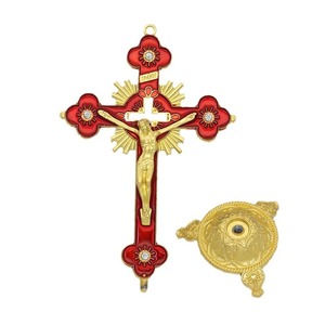 Catholic Christian Cross Ornament Metal Crafts Religious Projects Jesus and <b>Bracket</b> Church Decoration Wholesales Wholesales Reli - Product Image 6
