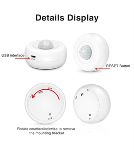 جهاز استشعار ذكي بتقنية Tuya WiFi Mini <span class=keywords><strong>PIR</strong></span> & Light ، لاسلكي للاستخدام المنزلي/التجاري داخل المنزل - Product Image 6
