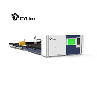 Mesin pemotong Laser lembaran pemotong CNC, mesin pemotong terintegrasi pelat Laser serat Laser 2025 serat, mesin pemotong Laser