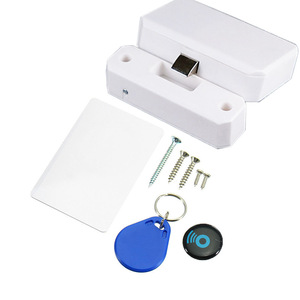 Punch-Free Smart RFID Card Unlock Invisible File Cabinet Wardrobe Letter Box Drawer Lock