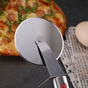 Disposable Foldable Kitchen Stainless Steel Wheel Knife <b>Baking</b> Tools High Precision Pizza Slicing Sliding Spatula - Product Image 4