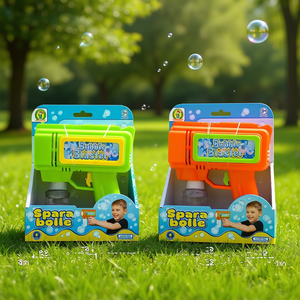 Pistolet à bulles avec lumières 19x15x5 cm pour les enfants, amusement en plein air - Product Image 3