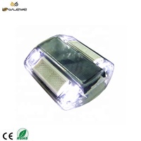 Marqueur de sécurité routière solaire à émission active + réflexion passive, réflecteur diamant, protection IP68, lumière LED haute performance