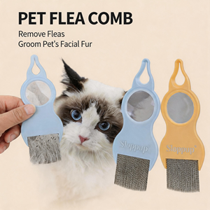 Peigne <span class=keywords><strong>anti</strong></span>-<span class=keywords><strong>puces</strong></span> <span class=keywords><strong>pour</strong></span> animaux de compagnie en PC ABS, brosse à dents fines <span class=keywords><strong>pour</strong></span> éliminer les <span class=keywords><strong>puces</strong></span> et les taches, toilettage <span class=keywords><strong>pour</strong></span> chiens, chats, chiots et chatons - Product Image 3