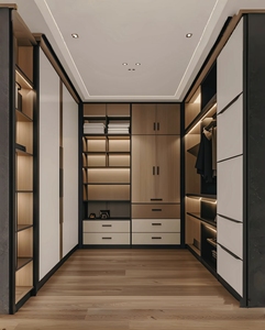 <span class=keywords><strong>Armadio</strong></span> in Alluminio con Ante in Vetro, Design Contemporaneo, 8 Ripiani, Arredamento Durevole per Camera da Letto, Hotel, Scuola, Appartamento - Product Image 5