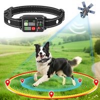 Collier GPS pour chien avec écran d'affichage, suivi en temps réel, dispositif de localisation électronique étanche avec clôture virtuelle