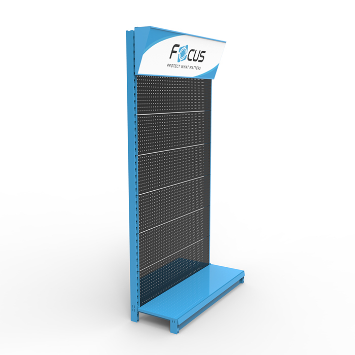 Apache Customized Single-Sided Steel Powder Coated Tool Display Rack Light Duty 700L Capacity Retail Gondola for Supermarket Hand — view 4