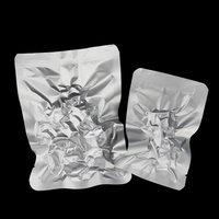Argent de qualité alimentaire Autoclave vide thermoscellable feuille d'aluminium ordinaire Mylar sac ouvert haut emballage en vrac stockage des aliments cornue pochette