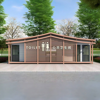Toilettes portables écologiques en plastique pour les chantiers de construction en zone touristique et l'utilisation en extérieur, salle de bain mobile