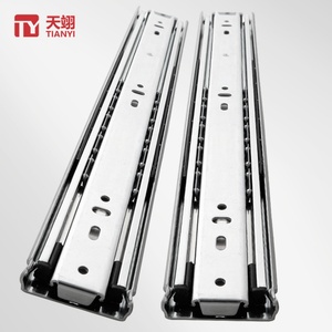 Modern Heavy Duty 20kg Max Load Furniture Hardware 3 Fold Full Extension Ball Bearing <b>Drawer</b> <b>Slide</b> Rails for Kitchen Outdoor Use - Product Image 2