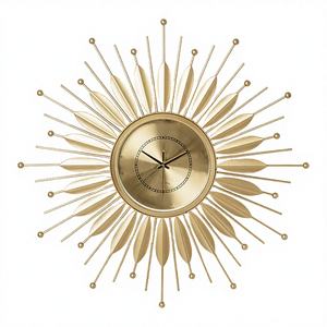 Horloge murale simple et moderne en fer forgé, style nordique, luxe léger, haut de gamme, 65 cm, pour la décoration de salon et de la maison - Product Image 4