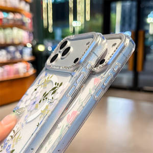 เคสโทรศัพท์กันกระแทก TPU ลายดอกไม้ใส พร้อมแม่เหล็กสำหรับชาร์จไร้สาย สำหรับ iPhone 17 Pro Max 16 15 Pro - Product Image 3