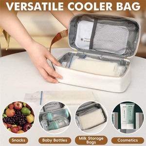 Sac isotherme pour lait maternel avec 3 blocs de glace, sac de rangement imperméable pour lait maternel, sac isotherme portable et polyvalent - Product Image 5