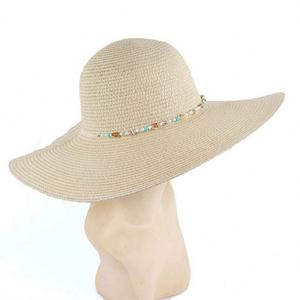 New Women's Large Brim Sunshade <b>Straw</b> Hat Vacation Raffia <b>Straw</b> Trilby Travel Beach Hat Sun Hat for Women - Product Image 5