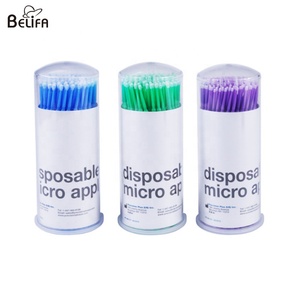 Belifa-mango de plástico desechable, cepillo de micropunta para extensión de pestañas, varita de rímel, cepillo o pegamento de pestañas, micro brosse a cils - Product Image 3