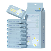 Lingettes humides naturelles mini format poche personnalisées en usine OEM, lingettes douces pour le nettoyage du visage et des mains, lingettes humides portables