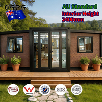 Casas Contenedor Prefabricadas de Lujo Expandibles de Dos Dormitorios, Estándar Australiano, de 20 y 40 Pies, Costo de Casas Contenedor