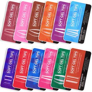 Misscheering - Nuevas <span class=keywords><strong>Uñas</strong></span> Postizas de Porcelana Blanca en Caja, Ultrafinas, Sin Costuras, <span class=keywords><strong>Largas</strong></span>, con Forma de Gota de Agua, Almendradas - Product Image 1