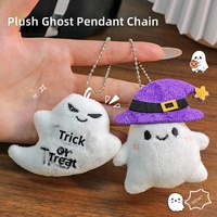 Porte-clés en peluche Halloween : Citrouille, Fantôme, Chauve-souris – Pendentif pour Sac à Dos, Accessoire de Sac, Décoration de Fête, École et Maison