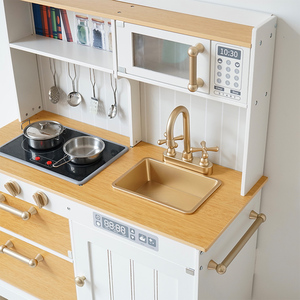 Novidade em Promoção: Brinquedos de Cozinha Neon para Crianças, Conjunto de Simulação de Refrigerador Europeu e Fogão para Meninas - Product Image 6