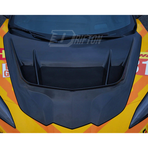 ฝากระโปรงหน้าคาร์บอนไฟเบอร์แห้งน้ำหนักเบา สไตล์ ZR1 สำหรับ Chevrolet Corvette C8 Stingray Z51 E-Ray Z06 Z07 - Product Image 3
