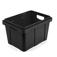 Conteneur de stockage en plastique noir durable d'affichage de fleur coupée de seau d'enchère d'usine pour le transport