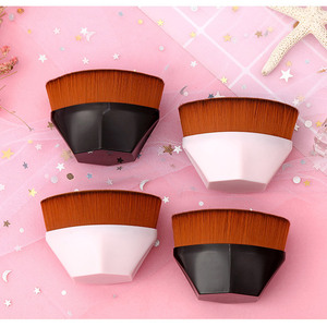 Brocha suave para base de maquillaje, brocha portátil para polvos cosméticos, brocha facial con logotipo personalizado, brocha profesional para mezclar líquidos y cremas. - Product Image 2