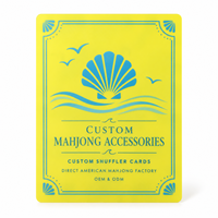 Mélangeur de cartes de Mahjong imprimées pour les jeux de plage, les loisirs à domicile et les fêtes sur la plage