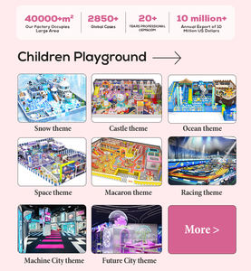 Equipo de patio interior comercial Área de juegos de espuma y plástico con cuerdas de trampolín Instalaciones de escalada - Product Image 6