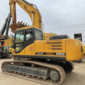Excavatrice sur chenilles hydraulique SANY SY215C d'occasion, 21,5 tonnes, faible nombre d'heures de travail, pompe moteur incluse, prix attractif, vente - Product Image 3