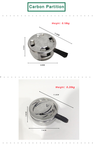 Ensemble de <span class=keywords><strong>bol</strong></span> de Shisha carré moderne de haute qualité support de charbon de bois de Shisha en acier inoxydable de vente chaude avec accessoires de boîte pour narguilés - Product Image 5