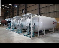 Station mobile de remplissage de bouteilles de GPL 20 000 litres avec système de pesage monté sur skid et pompe antidéflagrante pour usine de remplissage de gaz propane