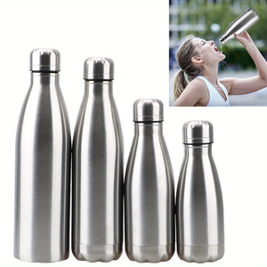 Stainless Steel Custom Logo Water Bottle <b>Portable</b> <b>Vacuum</b> Insulated Drinkware Silk Screen Printing for Promotion - Product Image 5