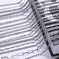 Bijoux en gros Chaîne en acier inoxydable Blé Figaro Collier Cubain Lien Corde Chaîne Accessoires Bijoux & Composants