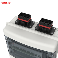 Interrupteur de transfert manuel ONESTO avec boîte de distribution IP65 63A 2P 4P pour alimentation de secours