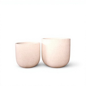 Pot de fleurs minimaliste en PP pour plantes d'intérieur avec trou de drainage, capacité de 1000 ml, pour utilisation murale et sur bureau - Product Image 4