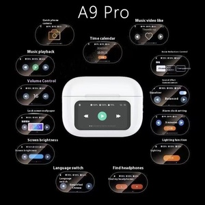 TWS ai A9 PRO in-ear cho tai nghe <span class=keywords><strong>Bluetooth</strong></span> Màn hình màu ANC màn hình cảm ứng Tuổi thọ pin dài cho Apple <span class=keywords><strong>Android</strong></span> - Product Image 1
