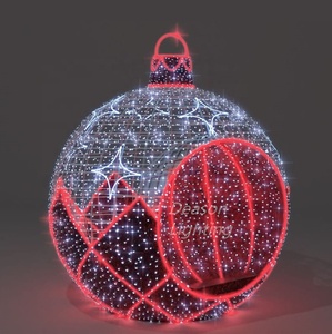 Bola de Luz Decorativa para Exteriores, <span class=keywords><strong>Bolas</strong></span> Grandes Iluminadas para Decoración Navideña, Adornos Luminosos para Exhibiciones Comerciales - Product Image 5