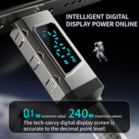 240W Eiskristall Digitales Schnellladekabel USB Geflochtenes PVC Zinklegierung TYP-C 1,5m Nylon-Ummantelung
